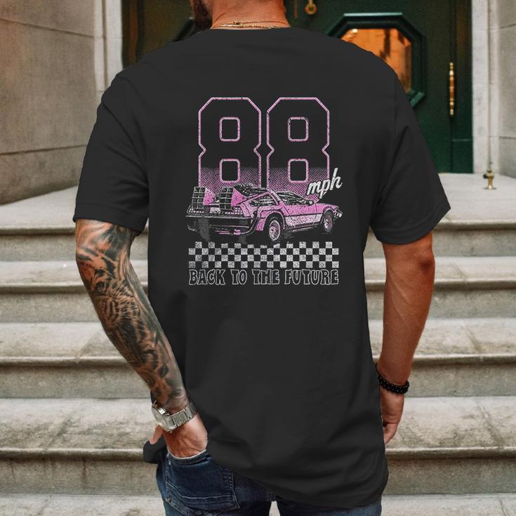 Back To The Future Delorean 88 Mens Back Print T-shirt Gifts for Men