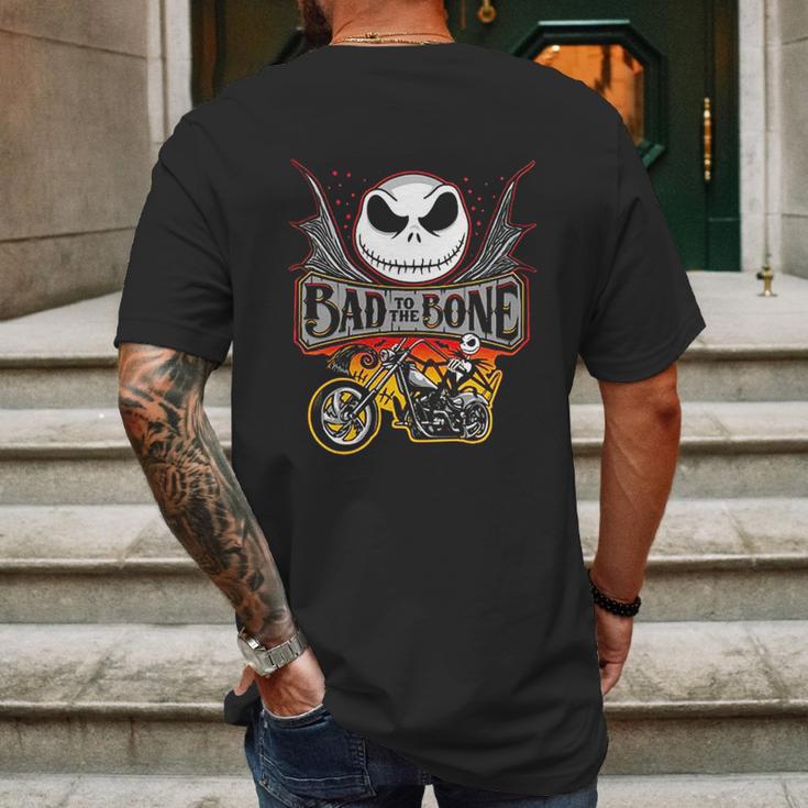 Bad To The Bone Jack Skellington Mens Back Print T-shirt Gifts for Men