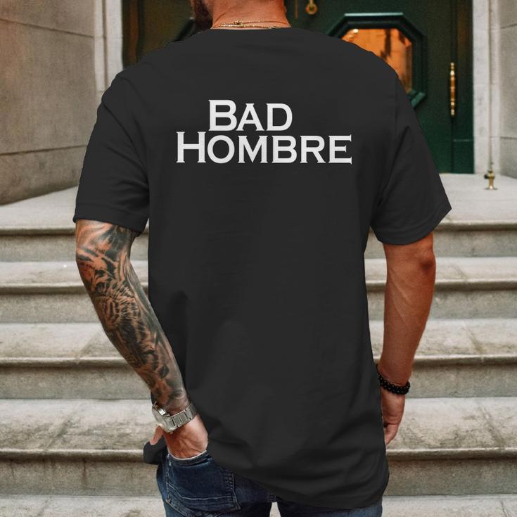 Bad Hombre Classy Logo Mens Back Print T-shirt Gifts for Men