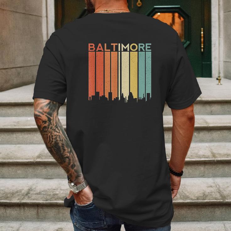 Baltimore Maryland Vintage Mens Back Print T-shirt Gifts for Men