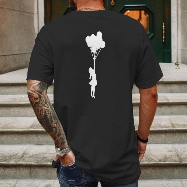 Banksy Balloon Girl Cool Mens Back Print T-shirt Gifts for Men