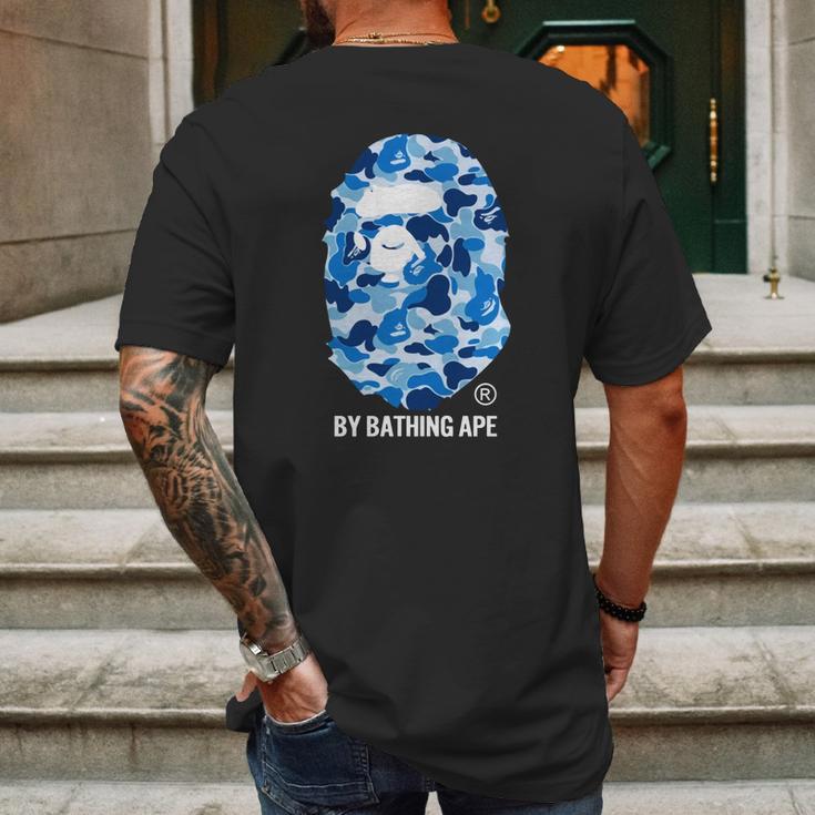 By Bape Abc Blue Camo T-Shirts Mens Back Print T-shirt Gifts for Men