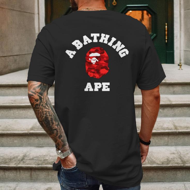 Bape Abc Red Camo Mens Back Print T-shirt Gifts for Men