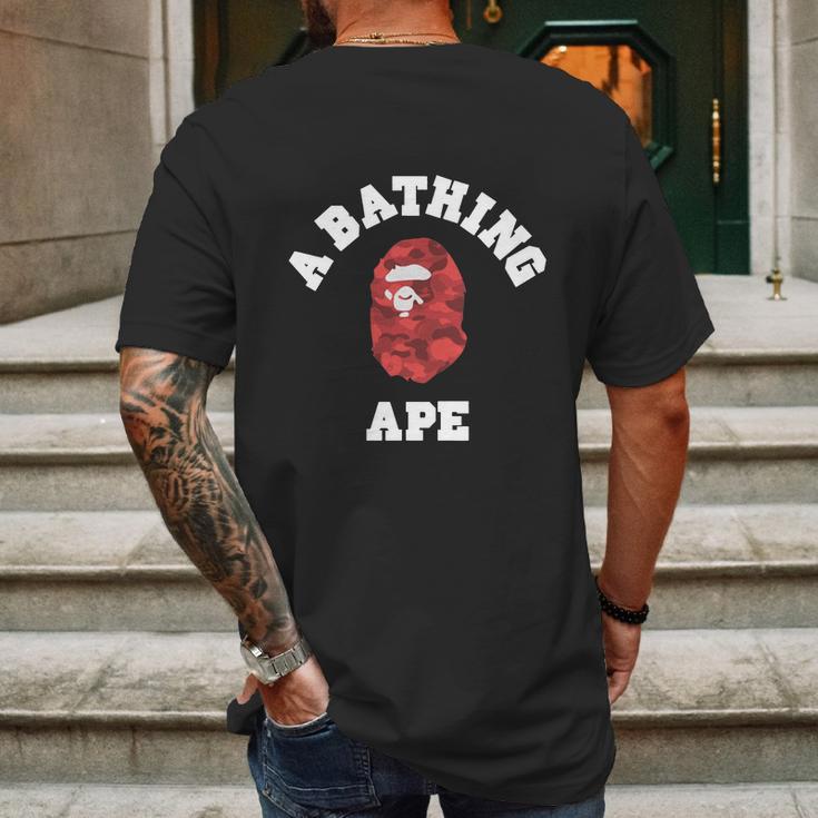 Bape Abc Red Camo T-Shirts Mens Back Print T-shirt Gifts for Men