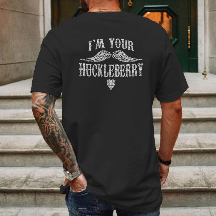 Bare Arms I Am Your Huckleberry Mens Back Print T-shirt Gifts for Men