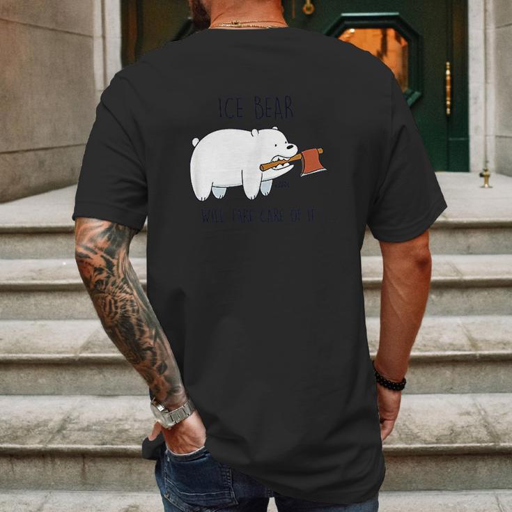 We Bare Bears Take Care Of It Mens Back Print T-shirt Gifts for Men