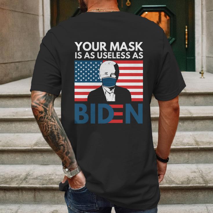 Bare Shelves Fjb Bareshelves Anti Biden Fuck Biden Biden Say Their Names A Mens Back Print T-shirt Gifts for Men