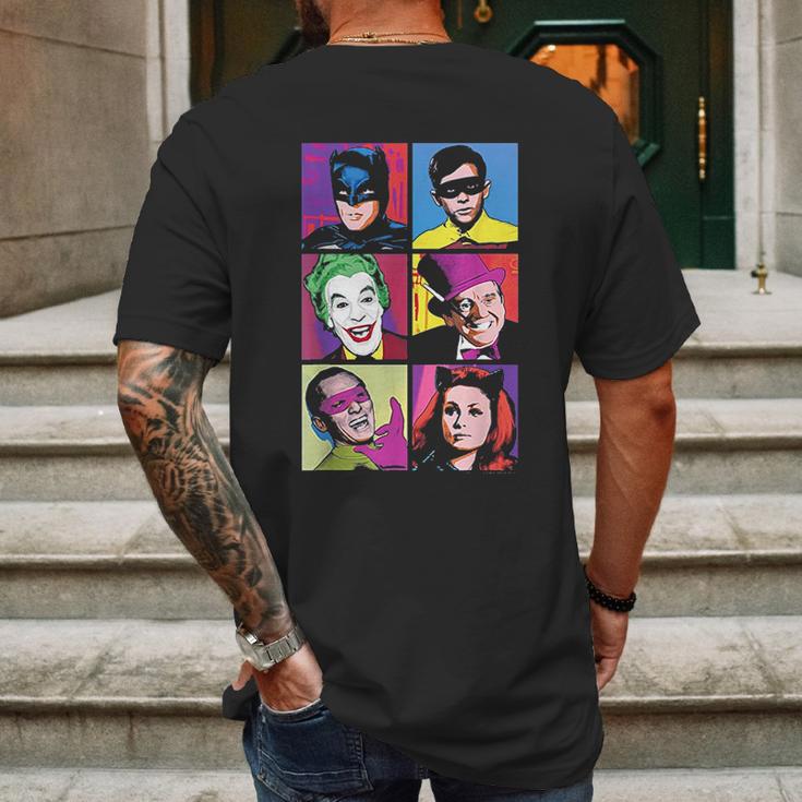 Batman Classic Tv Series Pop Cast Mens Back Print T-shirt Gifts for Men