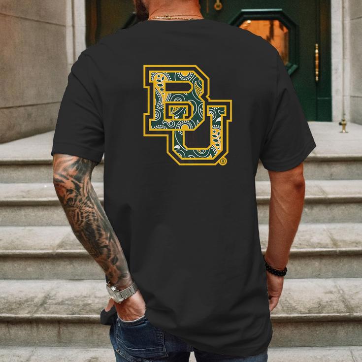 Baylor Bears Paisley Pattern Logo Apparel Mens Back Print T-shirt Gifts for Men