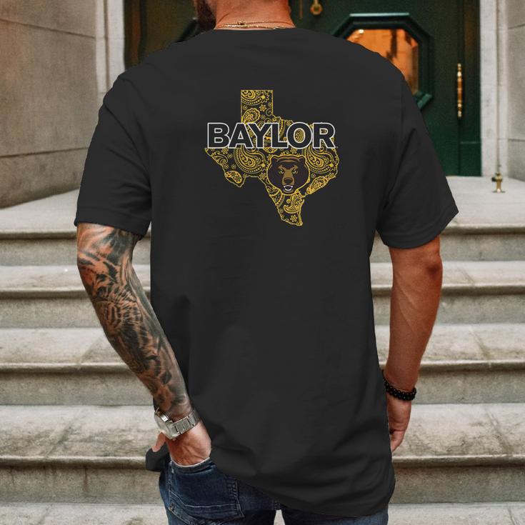 Baylor Bears Paisley State Apparel Mens Back Print T-shirt Gifts for Men