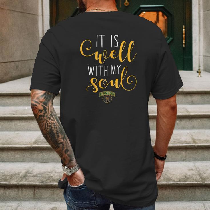 Baylor Bears It Is Well With My Soul Apparel Mens Back Print T-shirt Gifts for Men