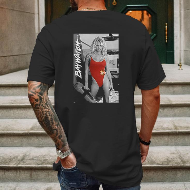 Baywatch Pamela Anderson Red Swim Suit Mens Back Print T-shirt Gifts for Men