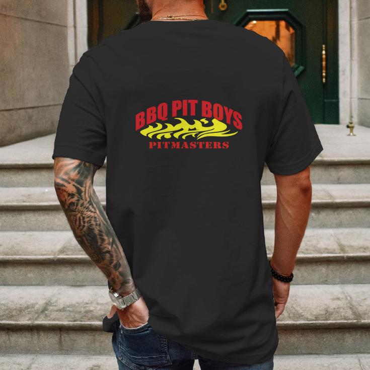 Bbq Pit Boys Piitmasters Caps Mens Back Print T-shirt Gifts for Men