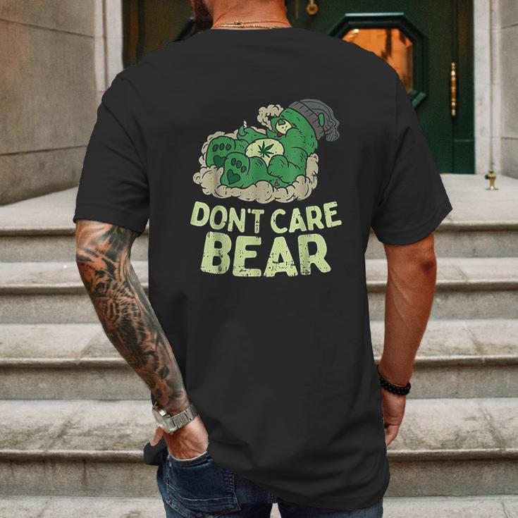 Bear Dont Care Mens Back Print T-shirt Gifts for Men