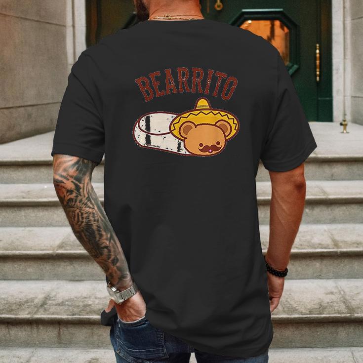 Bearrito Bear Burrito Mens Back Print T-shirt Gifts for Men