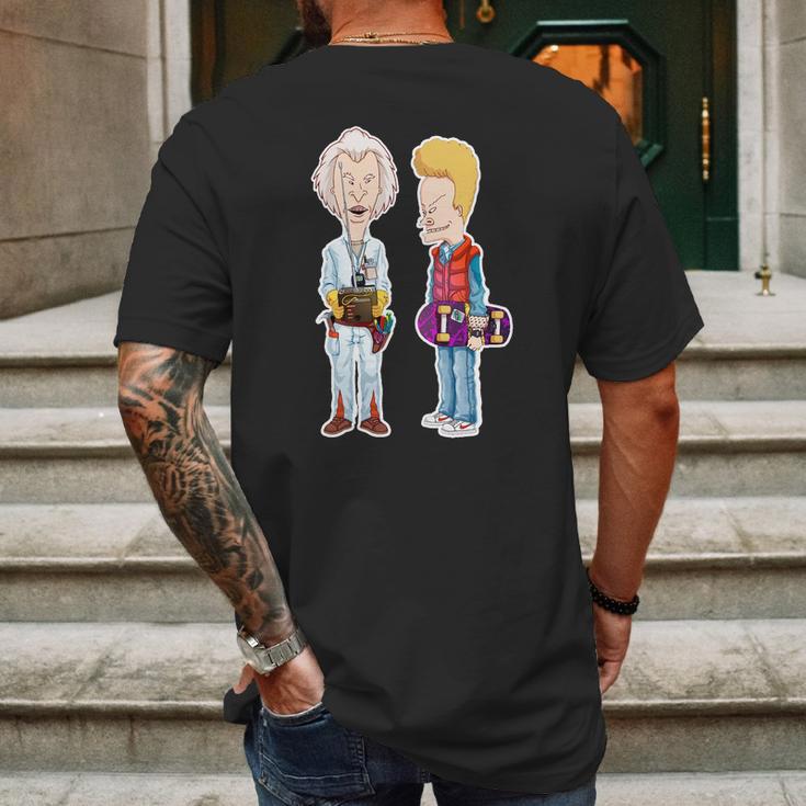 Beavis And Butt-Head Do Back To The Future Mens Back Print T-shirt Gifts for Men