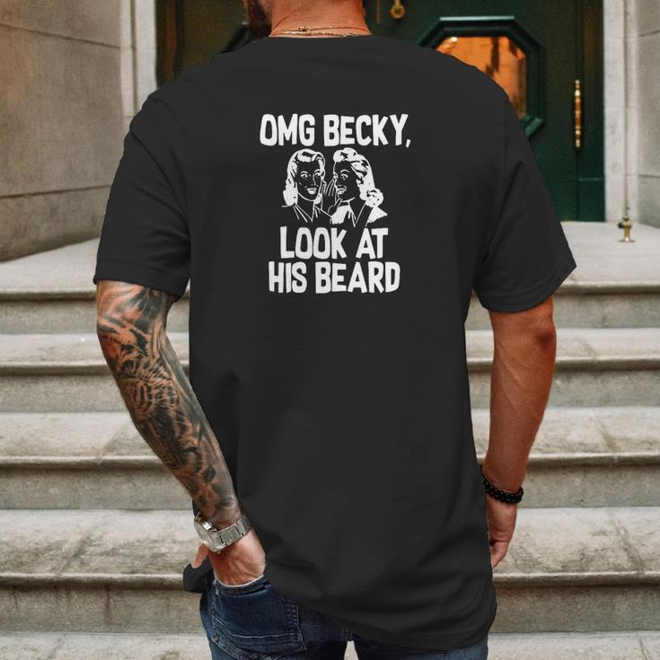 Becky Look At His Beard Shirt Mens Back Print T-shirt Gifts for Men