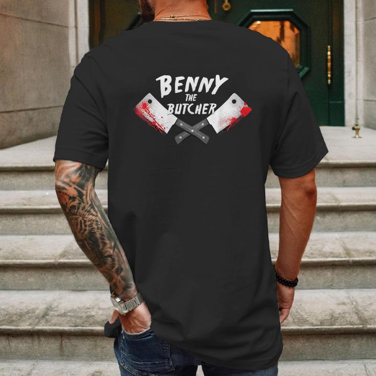 Benny The Butcher Mens Back Print T-shirt Gifts for Men