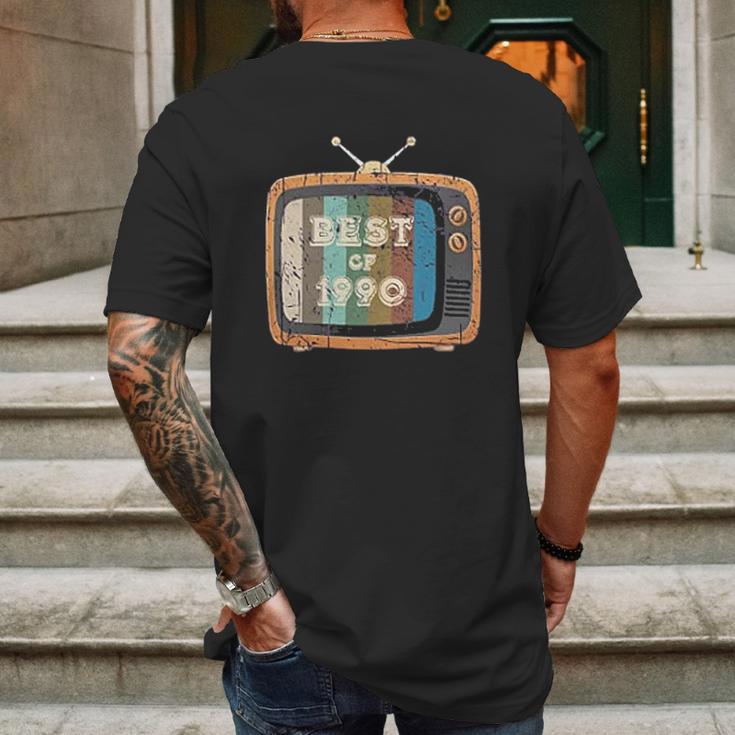 Best Of 1990 Vintage Television Mens Back Print T-shirt Gifts for Men