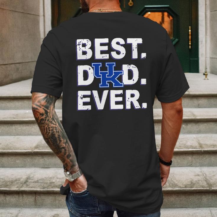 Best Dad Ever Kentucky Wildcats Father S Day Mens Back Print T-shirt Gifts for Men