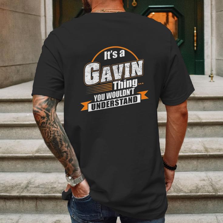 Best Gift For Gavin Gavin Mens Back Print T-shirt Gifts for Men