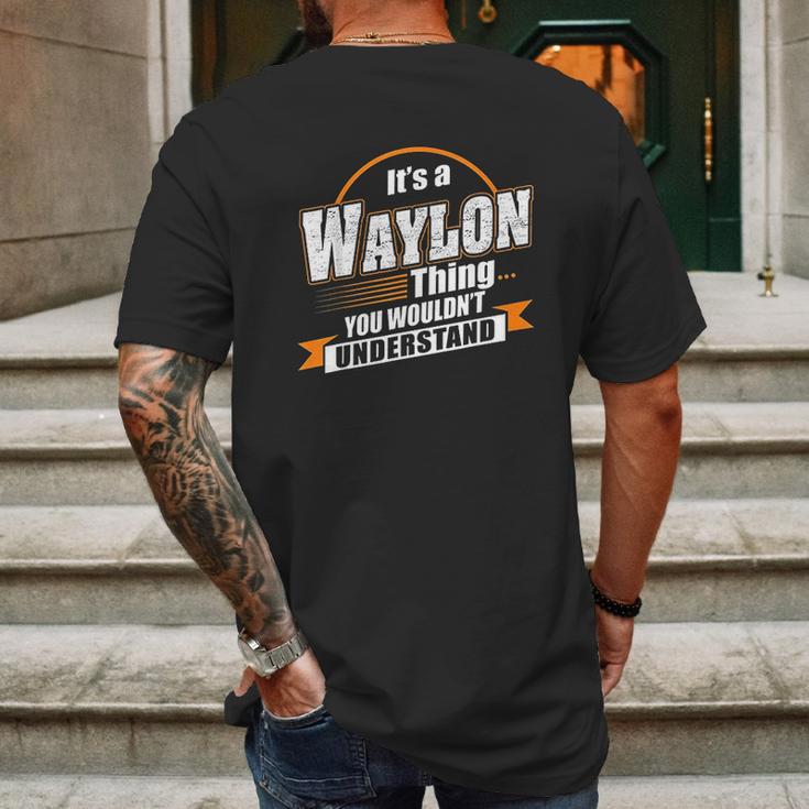 Best Gift For Waylon Mens Back Print T-shirt Gifts for Men