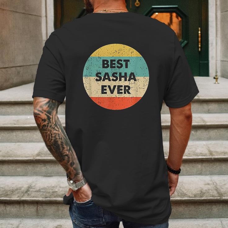 Best Sasha Ever Mens Back Print T-shirt Gifts for Men