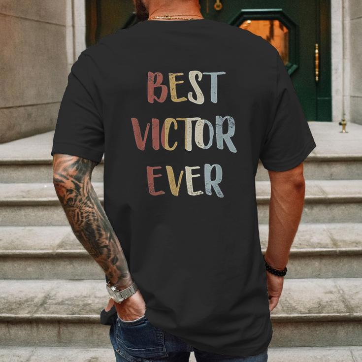 Best Victor Ever Retro Vintage Mens Back Print T-shirt Gifts for Men