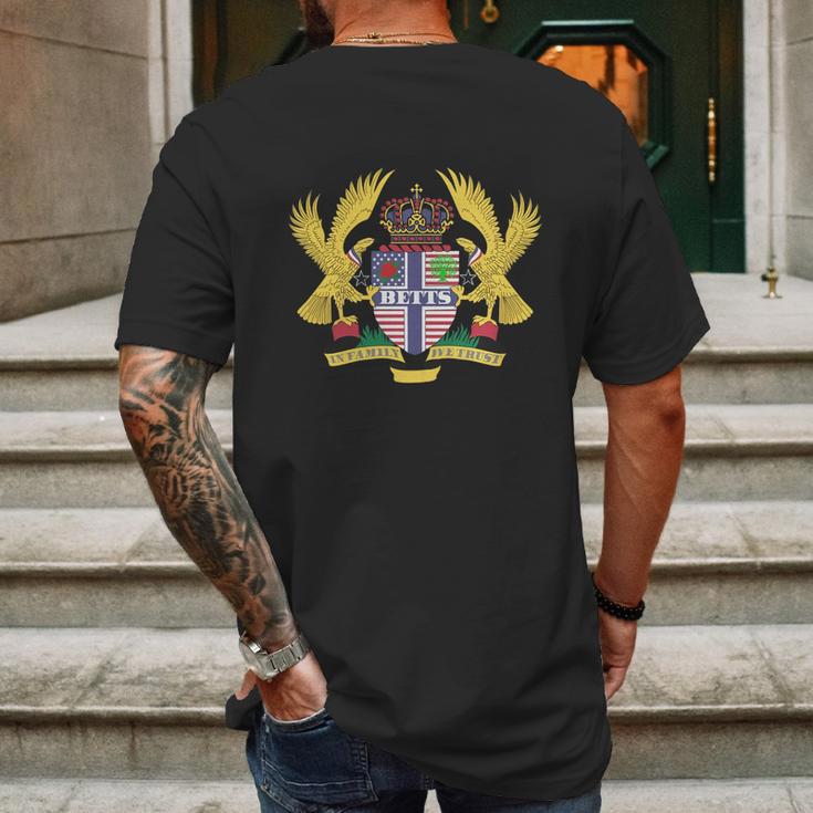 Betts Family Crest For American People - Betts Family T-Shirt Hoodie Sweatshirt Mens Back Print T-shirt Gifts for Men