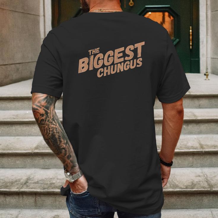 Biggest Chungus Mens Back Print T-shirt Gifts for Men