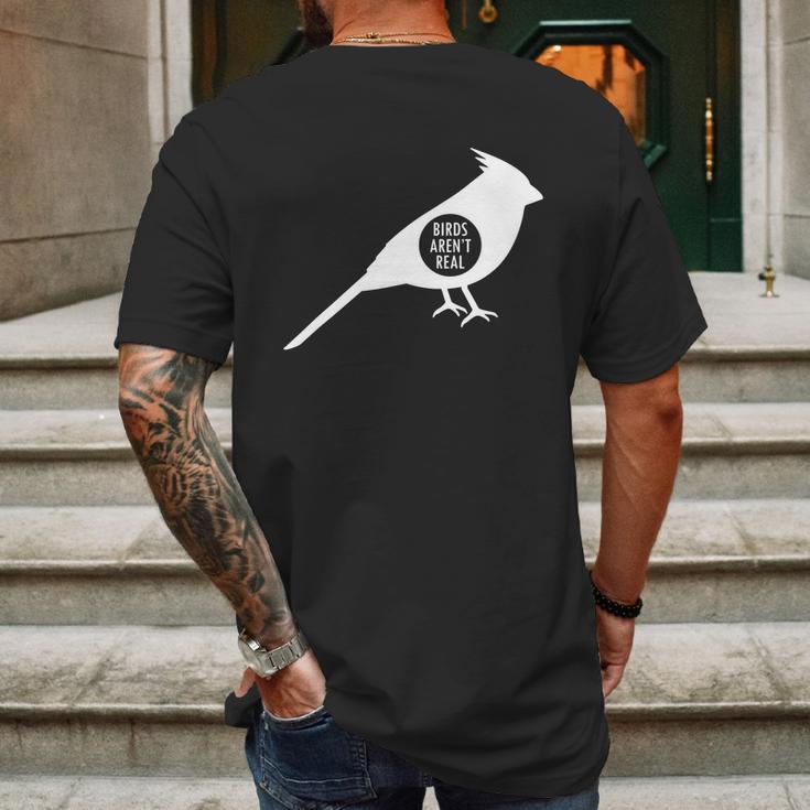 Birds Aren Real Slogan Mens Back Print T-shirt Gifts for Men