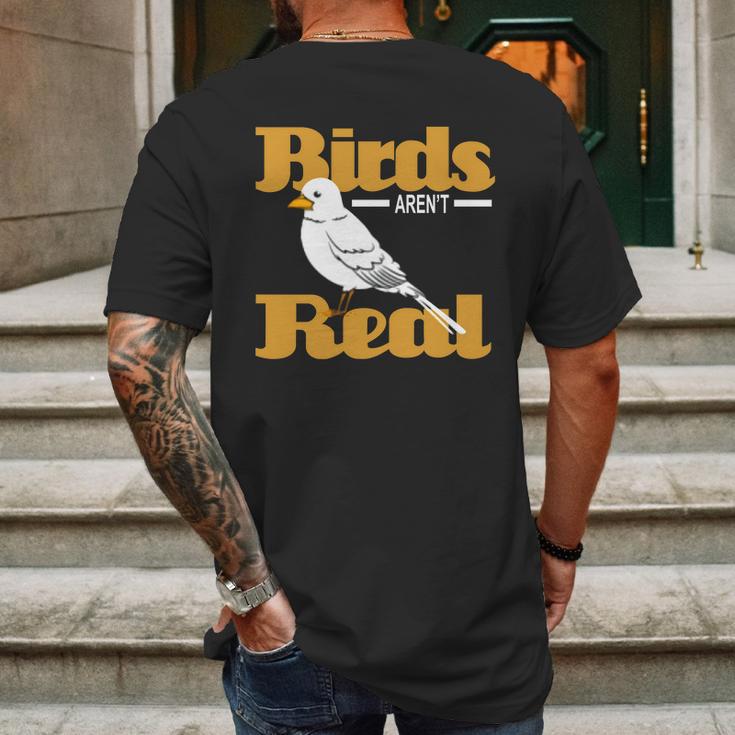 Birds Arent Real - Bird Lover Tank Top Mens Back Print T-shirt Gifts for Men