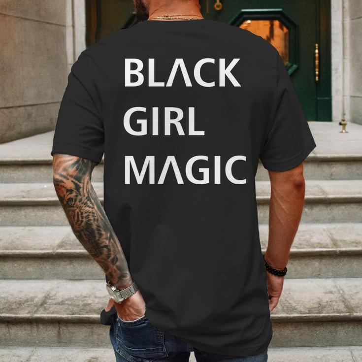 Black Girl Magic Logo Mens Back Print T-shirt Gifts for Men