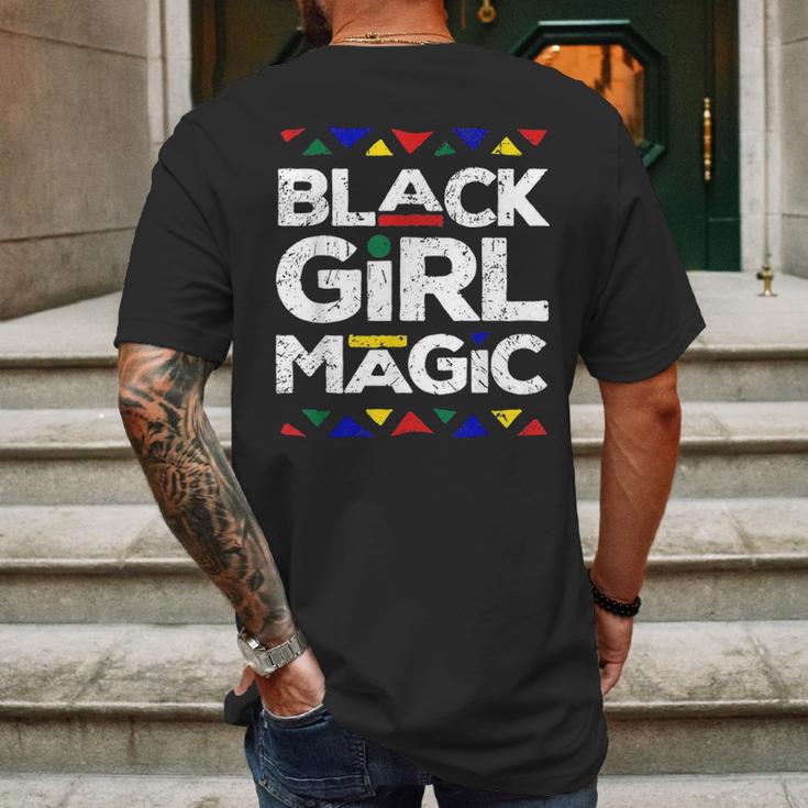 Black Girl Magic Black History Month Panthers Gift Design Mens Back Print T-shirt Gifts for Men