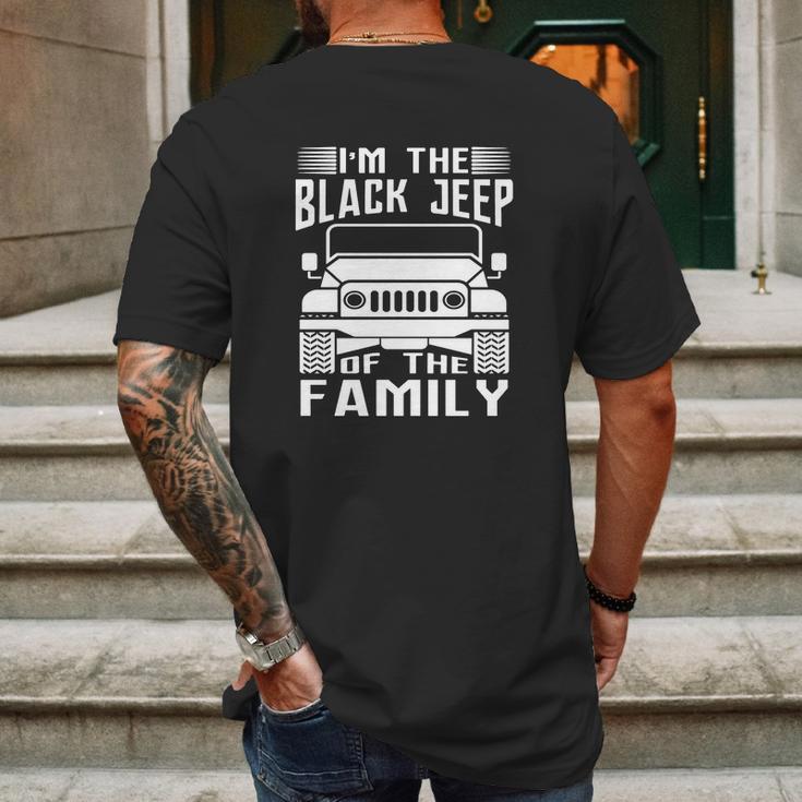 Mens Im The Black Jeep Of The Family Cool Offroad Gift T-Shirt Mens Back Print T-shirt Gifts for Men