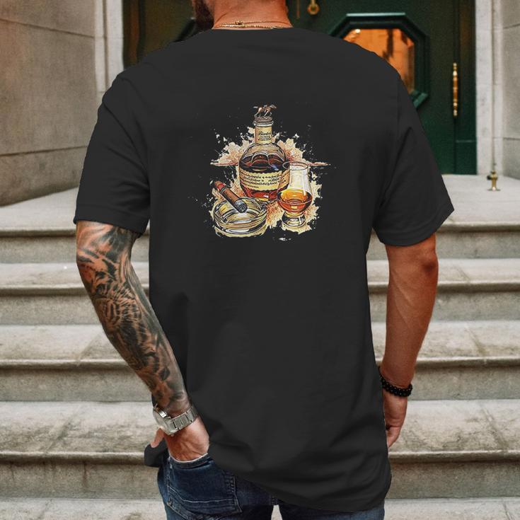 Blantons Cigar Mens Back Print T-shirt Gifts for Men