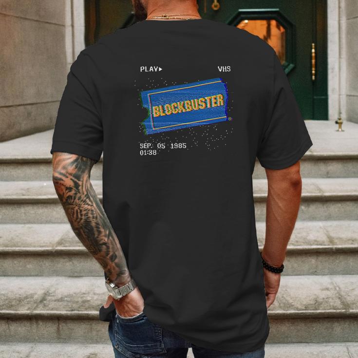 Blockbuster Video Store Video Vintage Mens Back Print T-shirt Gifts for Men