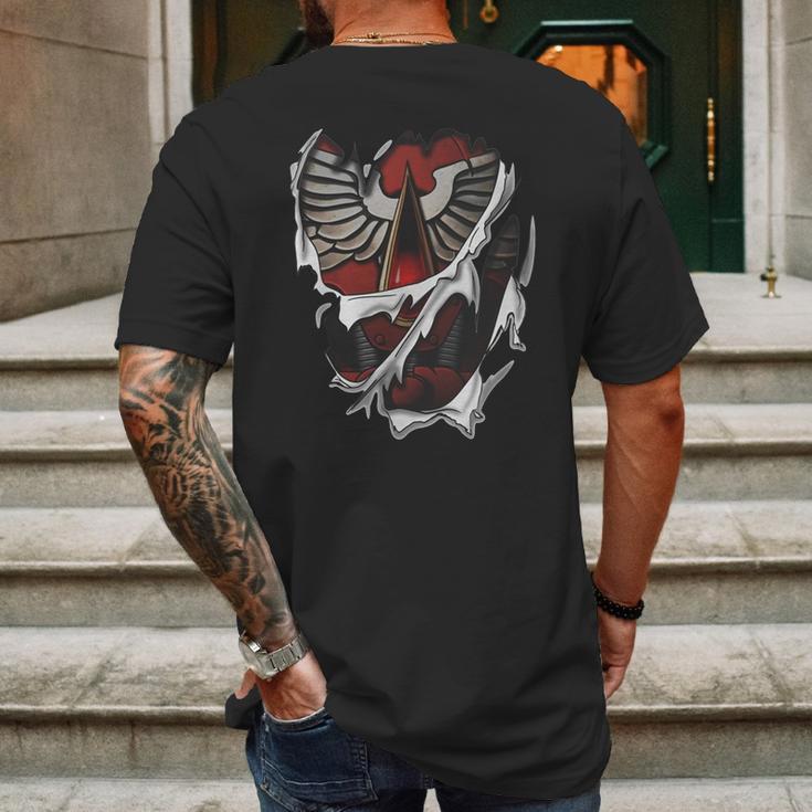 Blood Angels Armor Mens Back Print T-shirt Gifts for Men