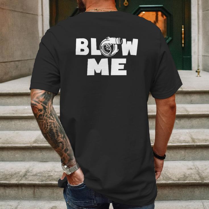 Blow Me Boost Turbo Racing Car TurbochargerShirt Mens Back Print T-shirt Gifts for Men