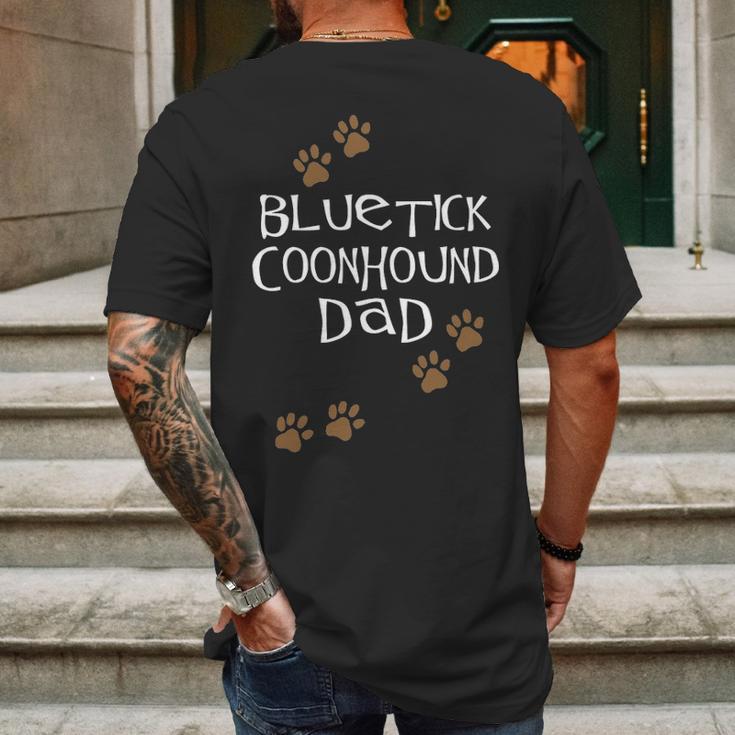 Bluetick Coonhound Dad Mens Back Print T-shirt Gifts for Men