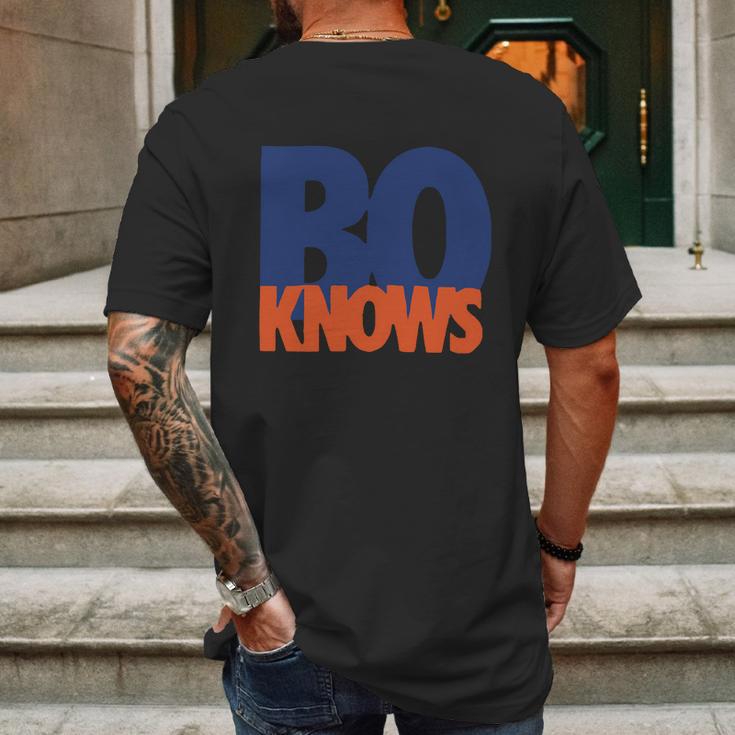 Bo Knows Mens Back Print T-shirt Gifts for Men