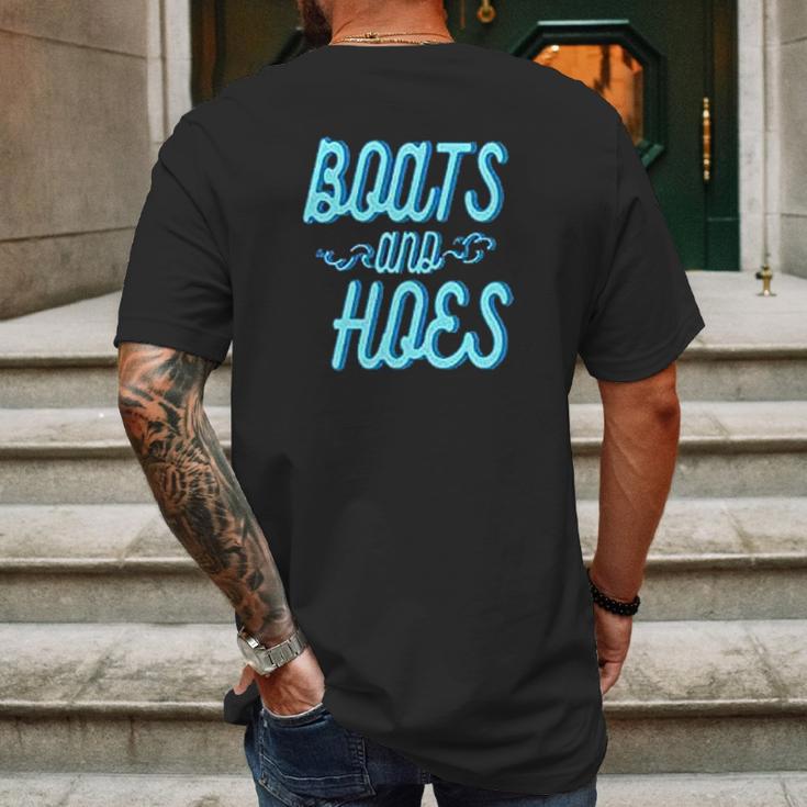 Boats And Hoes Funny Fashion Mens Back Print T-shirt Gifts for Men