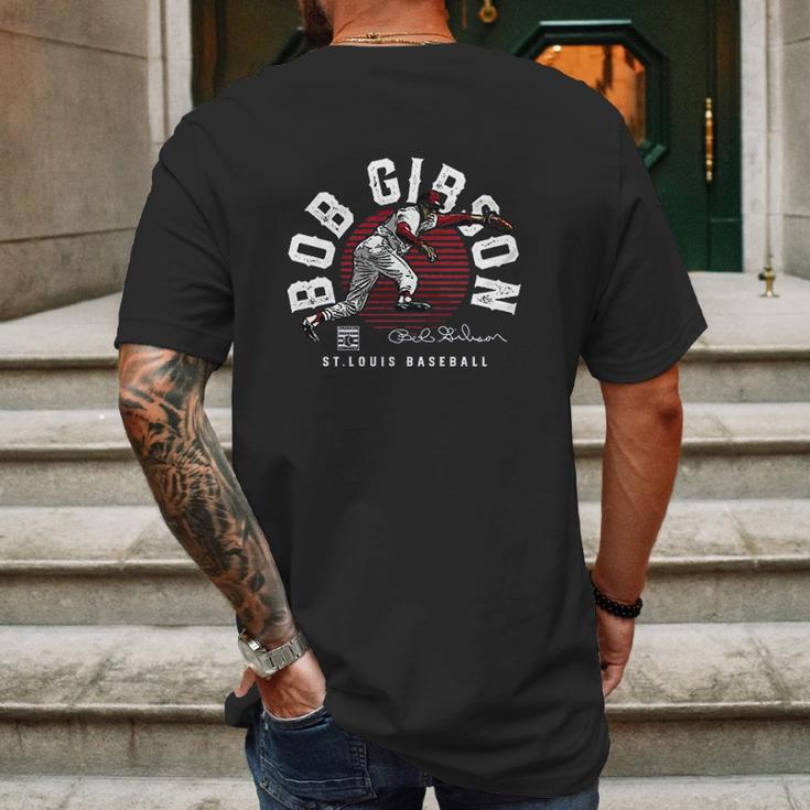 Bob Gibson Vintage Mens Back Print T-shirt Gifts for Men