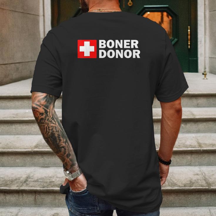 Boner Donor Funny Halloween Costume Mens Back Print T-shirt Gifts for Men