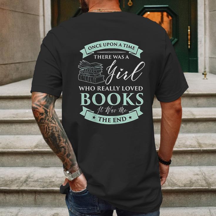 Books Loving Girl I Read Fairy Tale Bookaholic Idea Mens Back Print T-shirt Gifts for Men