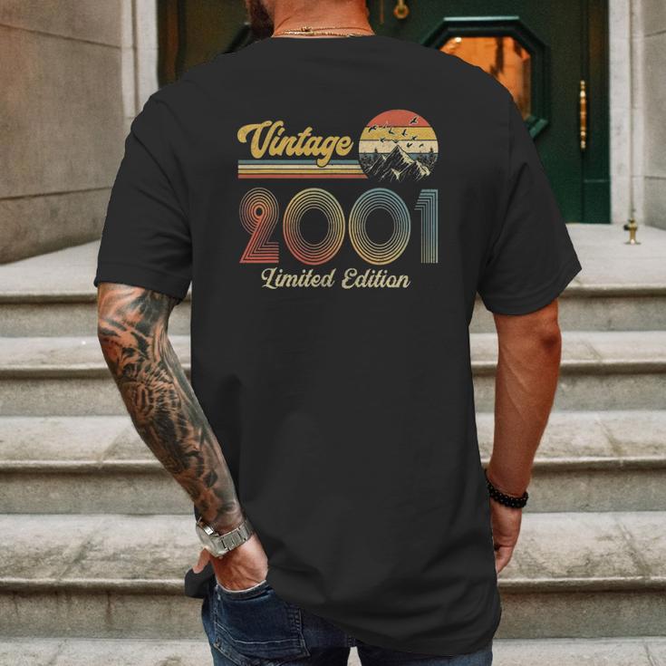 Born In 2001 21 Years Old Gifts Made In 2001 21St Birthday Mens Back Print T-shirt Gifts for Men