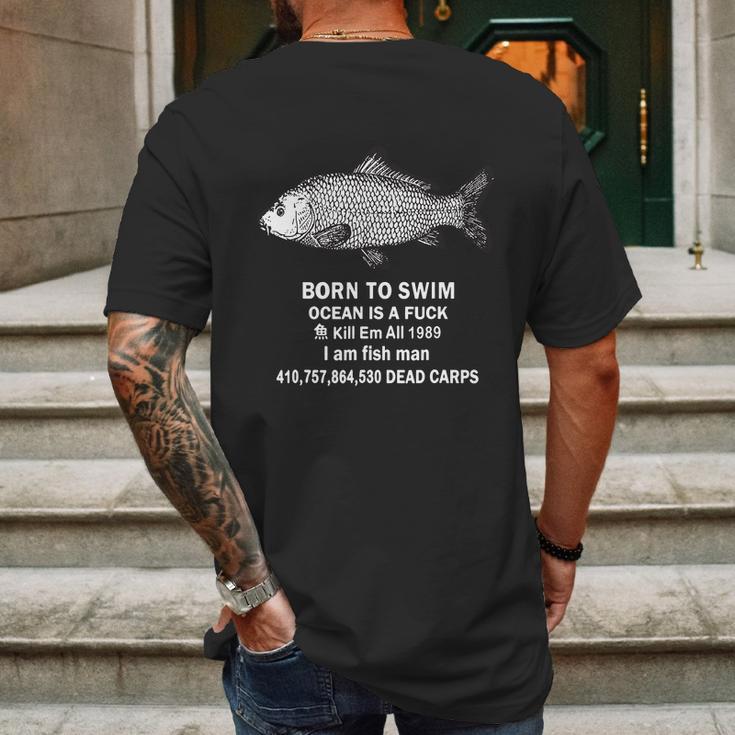 Born To Swim Ocean Is A Fuck Kill Em All 1989 Graphic Design Printed Casual Daily Basic Mens Back Print T-shirt Gifts for Men