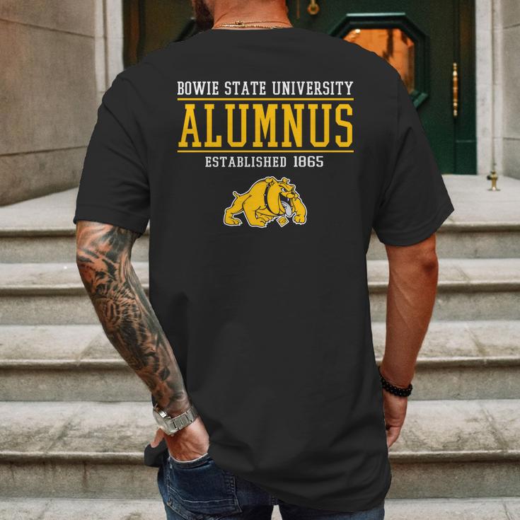 Bowie State College Alumnus Established 1865 Mens Back Print T-shirt Gifts for Men