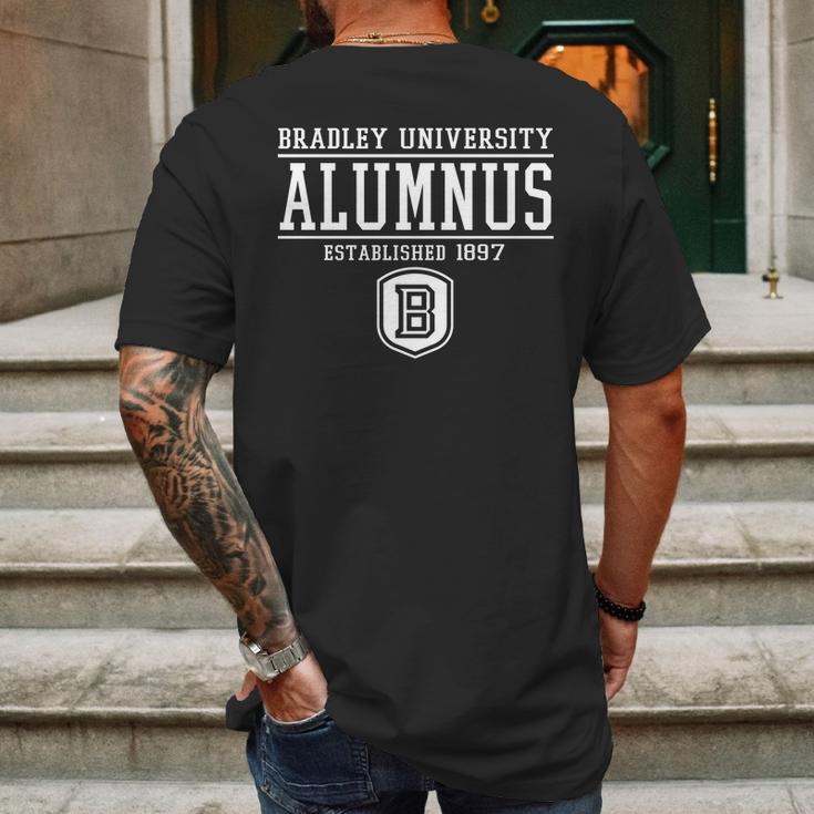 Bradley University Alumnus Mens Back Print T-shirt Gifts for Men