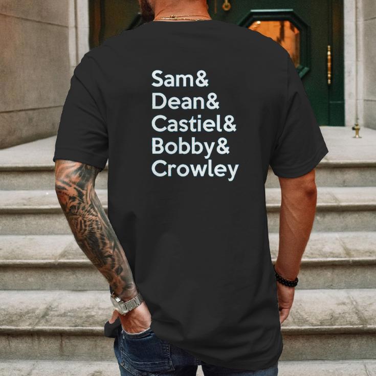 Brand88 - Supernatural Cast Adults Printed Mens Back Print T-shirt Gifts for Men